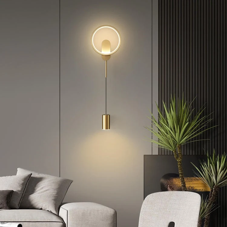 墙壁灯卧室床头灯轻奢客厅沙发背景墙网红充电北欧免布线壁挂灯