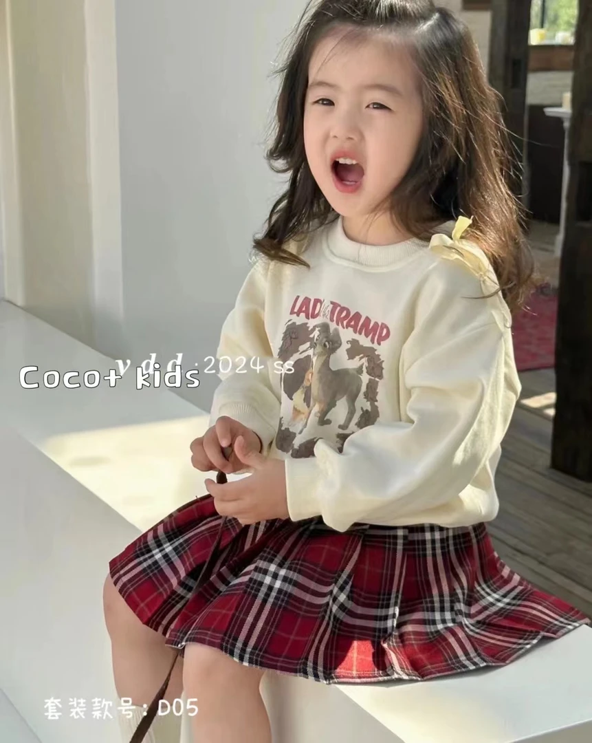 女童洋气甜美套装