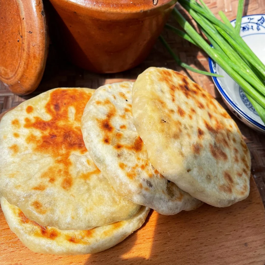 妈妈是超人【雪菜笋肉馅饼】手工制作早餐煎饼速食半成品速冻点心