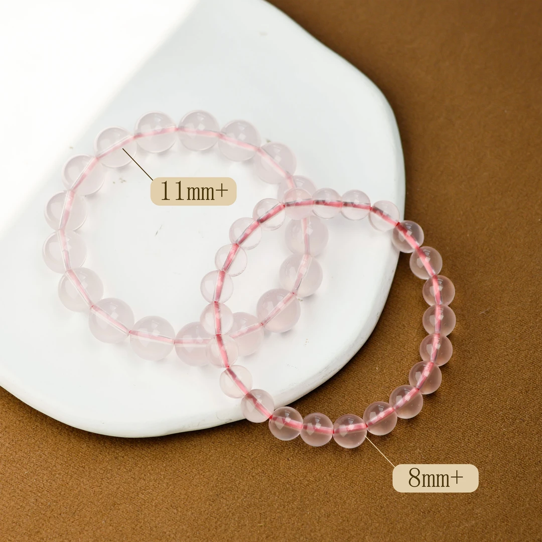 晶匠天然粉水晶手串多规格