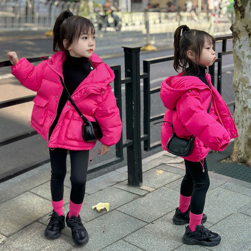 童装潮款女童新款羽绒服冬加厚韩版收腰衣小女孩保暖冬装新年外套