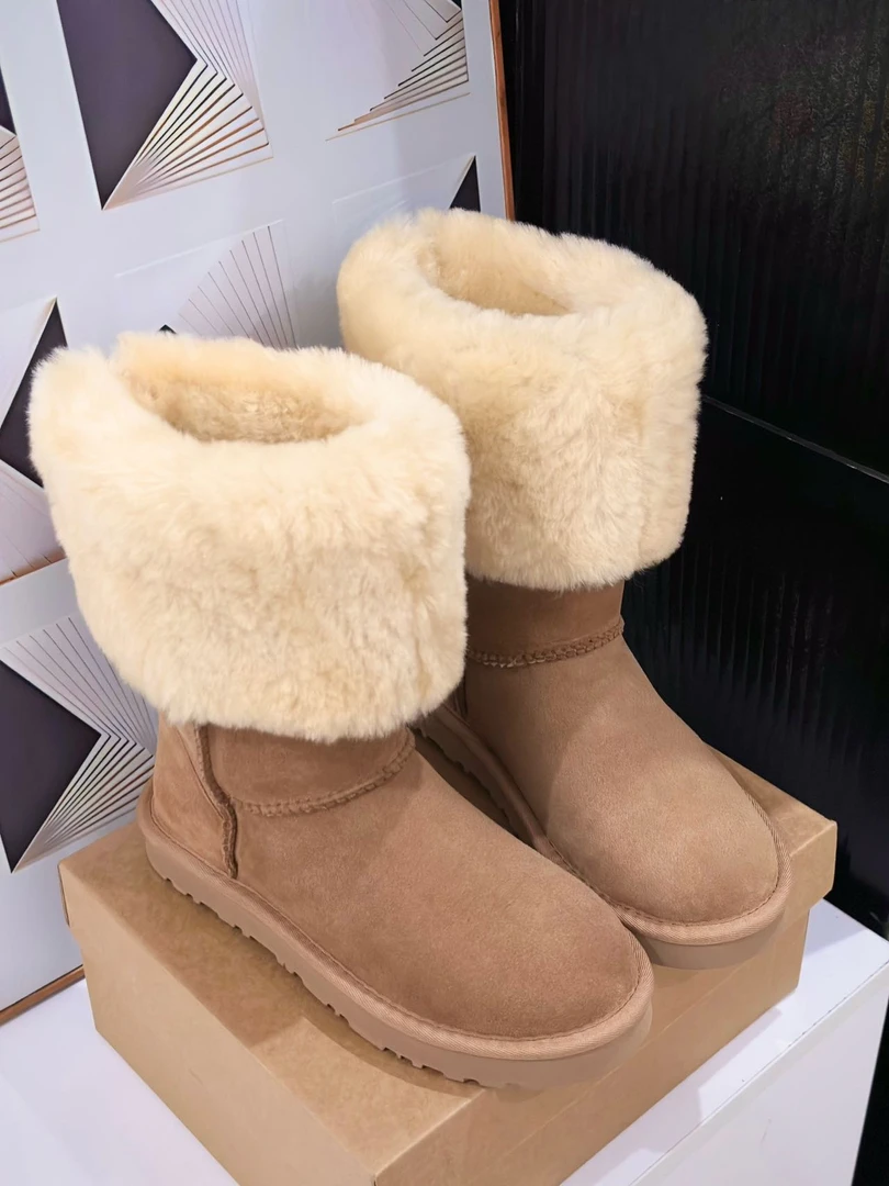 【老八专属】千颂伊同款中筒加绒加厚时尚女士百搭雪地靴