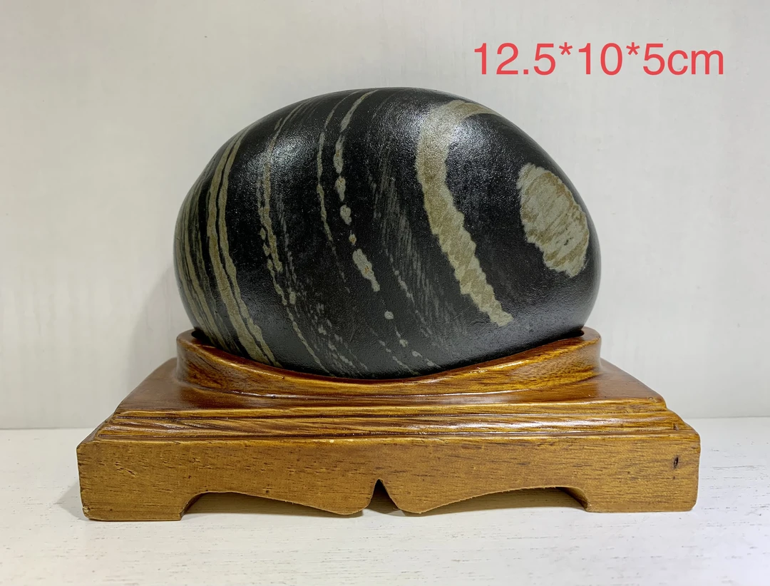 天然奇石长江石家居摆件鹅卵石含底座包邮全部湿拍照片