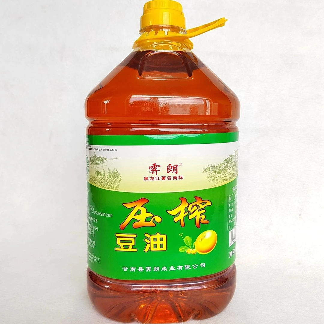 东北笨榨大豆油5L 东北黑龙江压榨食用油