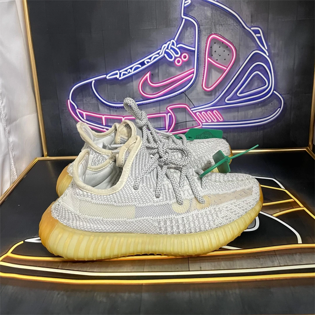 36码公价2.7k阿迪达斯椰子350 V2灰天使休闲鞋灰白