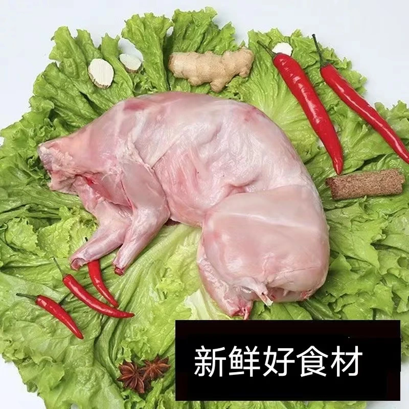 新鲜兔肉整只 去头当天现杀 单只2.2斤左右