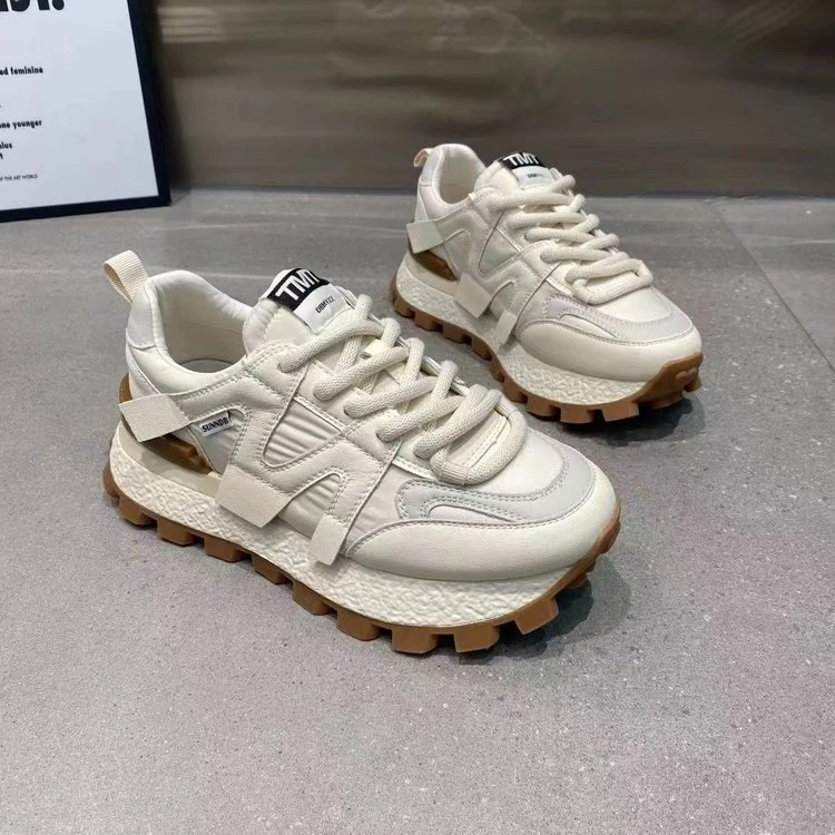 丫丫2024年春夏季新款女鞋时尚精品厚底百搭潮流女阿甘鞋老爹鞋Q