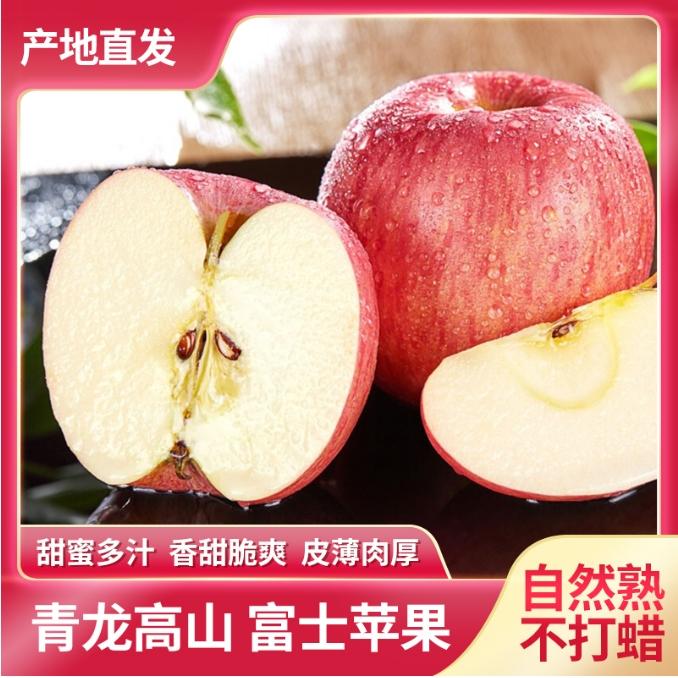 [栗姐专属]精品富士青龙高山富士苹果包甜包脆净重4.5~5斤