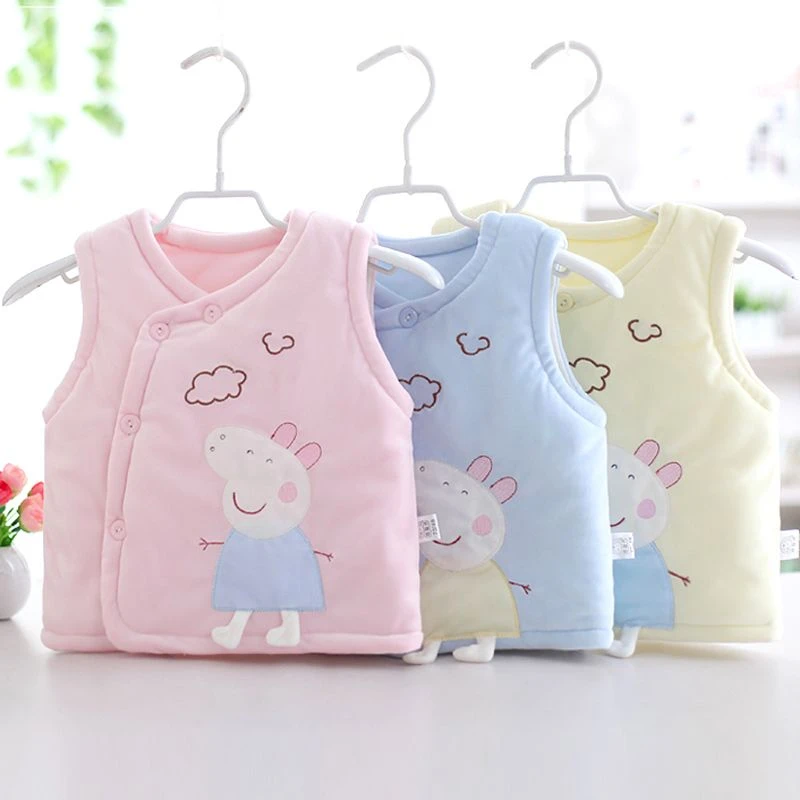 婴儿马甲冬季厚款新生婴儿马夹背心棉坎肩婴儿背心秋冬0-6个月6