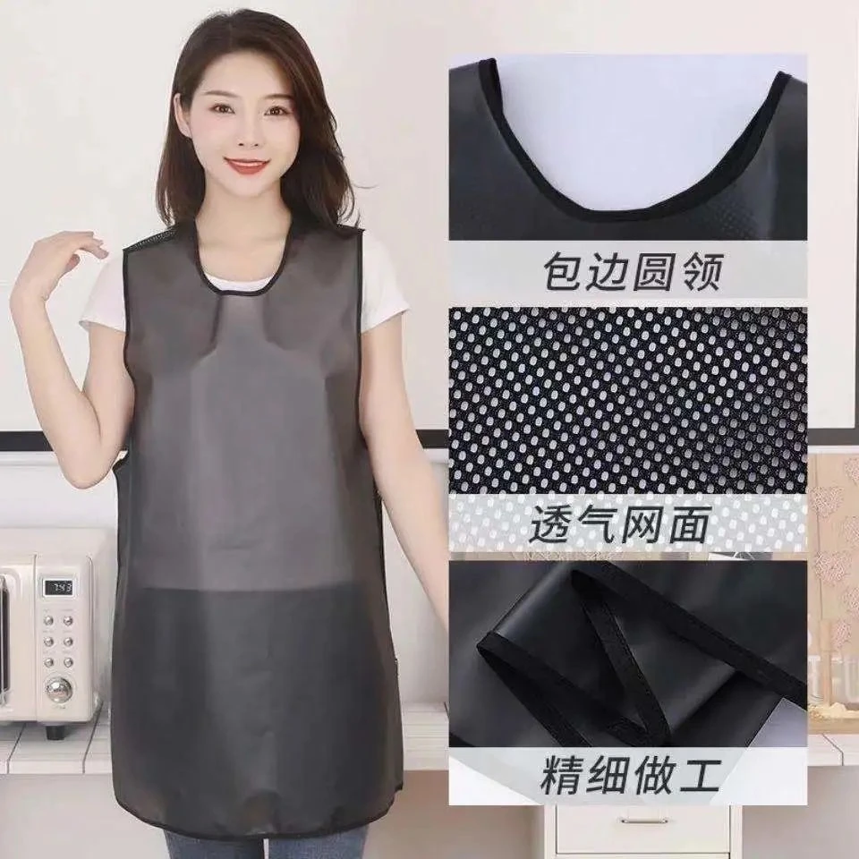 防水防油围裙厨房做饭家用新款工作服外穿女洋气无袖成人可爱罩衣