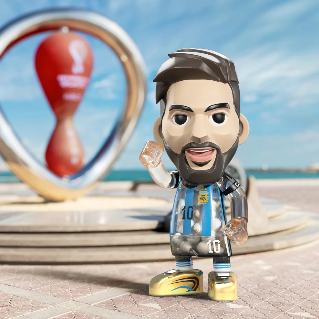 王牌化身阿根廷国家队梅西Money Ball手办系列