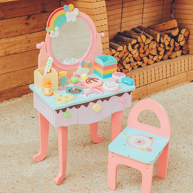 儿童过家家梳妆台公主化妆桌品玩具3-6岁7小女孩女童新年礼物卧室
