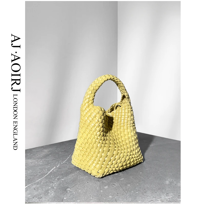 【AJ AOIRJ】小众设计手工编织女包夏季百搭子母单肩包