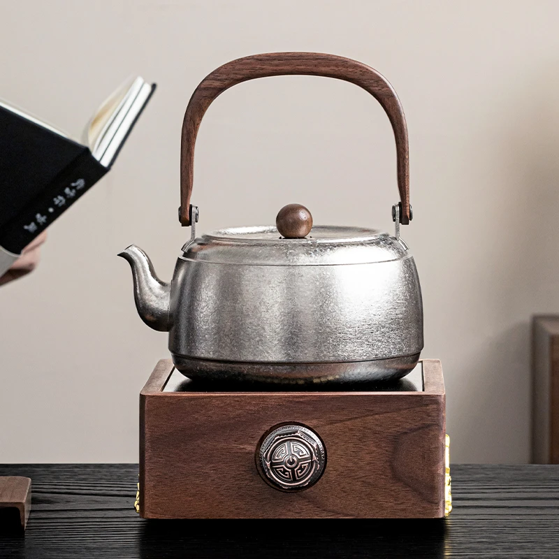 唐仙纯钛煮茶壶电陶炉煮茶器套装家用秋冬围炉煮茶烧水壶高档新款