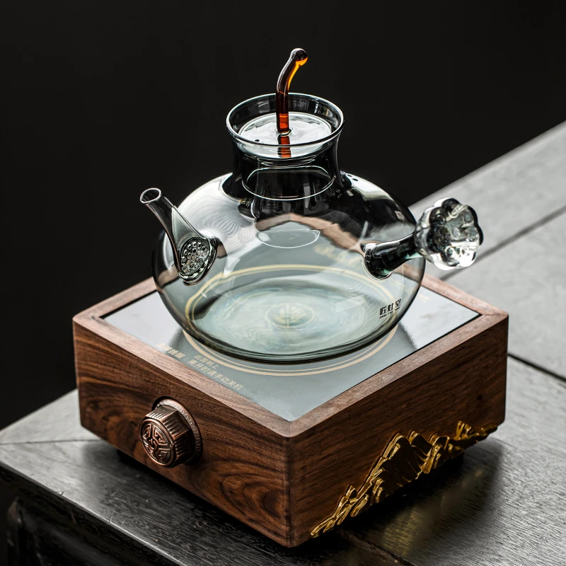 唐仙玻璃茶壶泡茶家用电陶炉煮茶专用单壶养生壶围聚煮茶器烧水壶