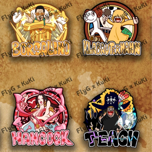 FlyG*KuKi艺术家航海王亚克力卡砖冰箱贴（福袋随机一个）