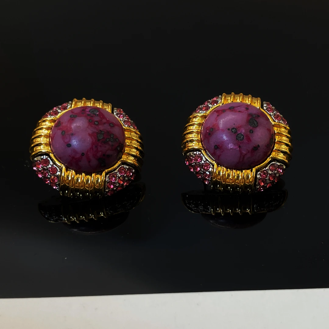 铜合金合成锆石耳饰 A62轻奢气质时尚