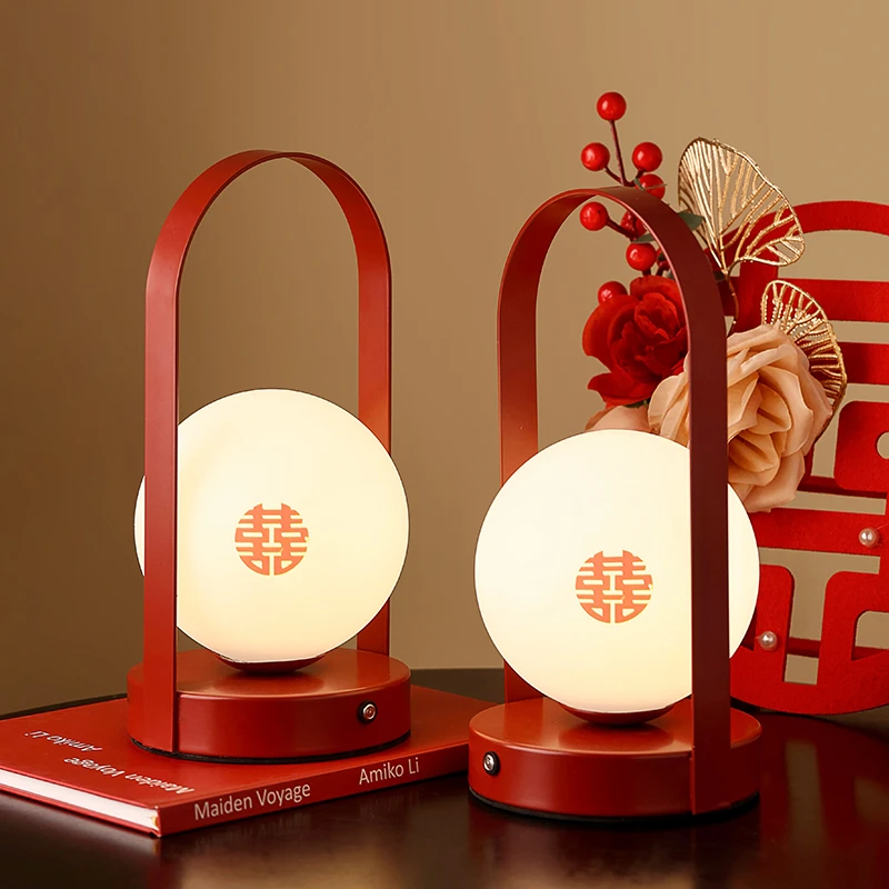 贝汉美陪嫁长明灯结婚礼物高级实用婚房卧室床头灯送新人新娘摆件