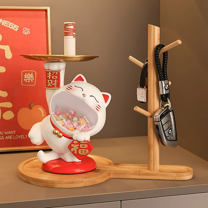 贝汉美高档玄关置物架钥匙收纳摆件家居客厅轻奢乔迁新居礼品