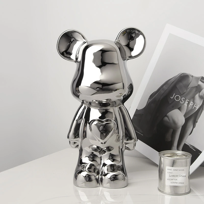 贝汉美轻奢风暴力熊摆件家居客厅电视柜办公室玄关酒柜装饰品乔迁