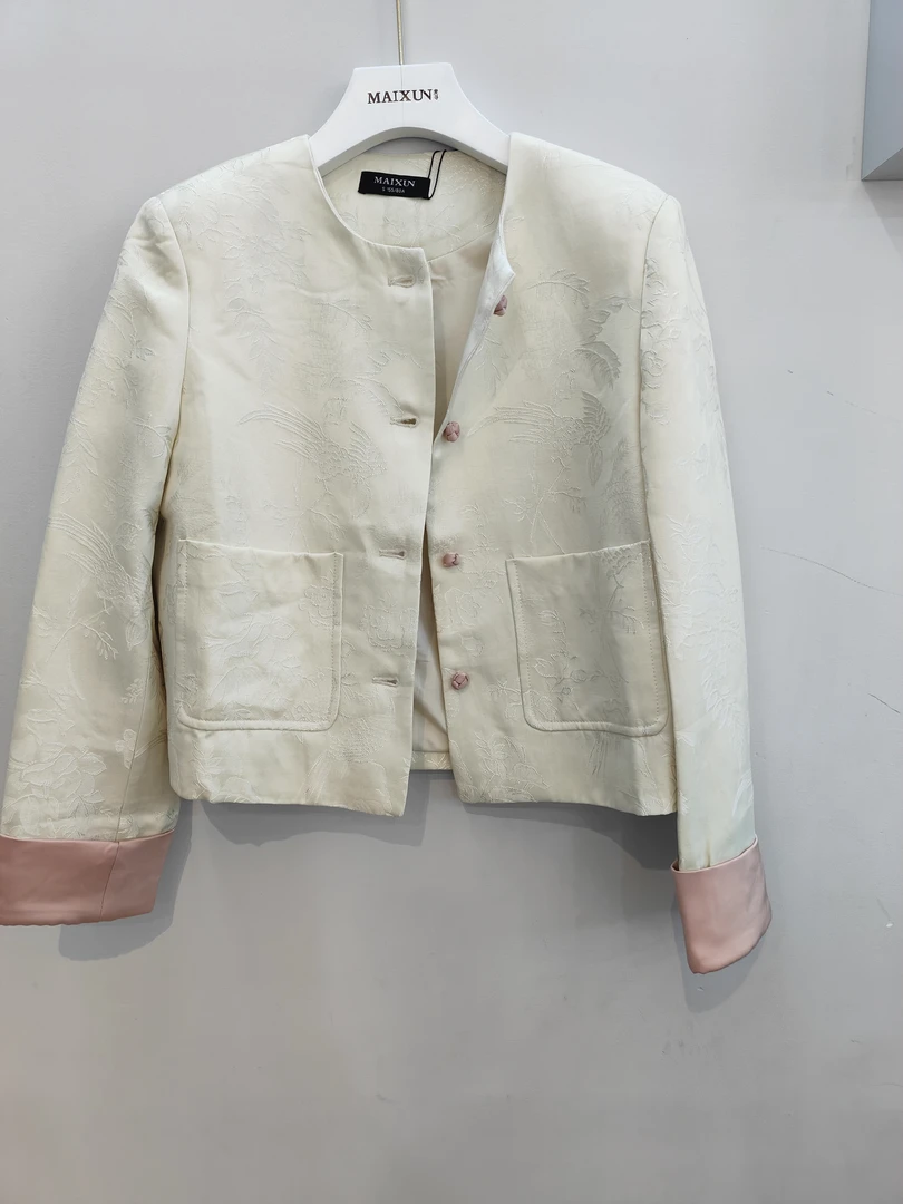 麦寻专柜中式外套小香风气质短款简约春季复古秋季