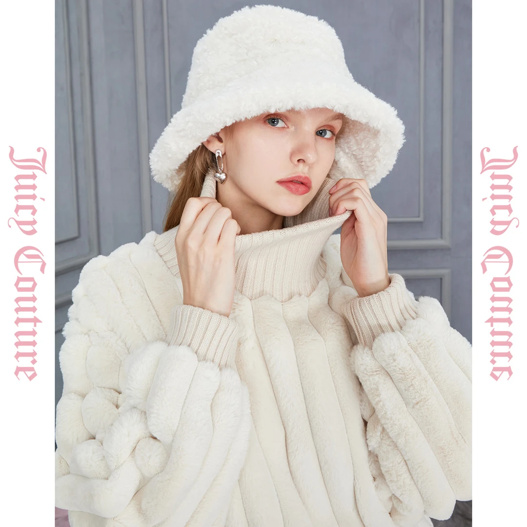 JUICYCOUTURE橘滋【新品】冬日暖阳logo绣花女式保暖百韩版搭渔夫帽