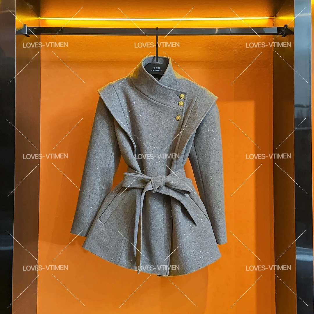 【泽天专属】白鸭绒羽绒服冬季设计师轻奢气质收腰外套LOVES-A1417