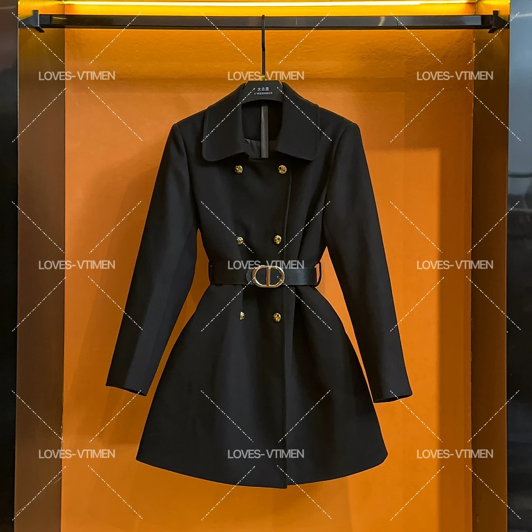 【vivian】白鸭绒羊毛时尚设计师轻奢显瘦羽绒服LOVES-A1365