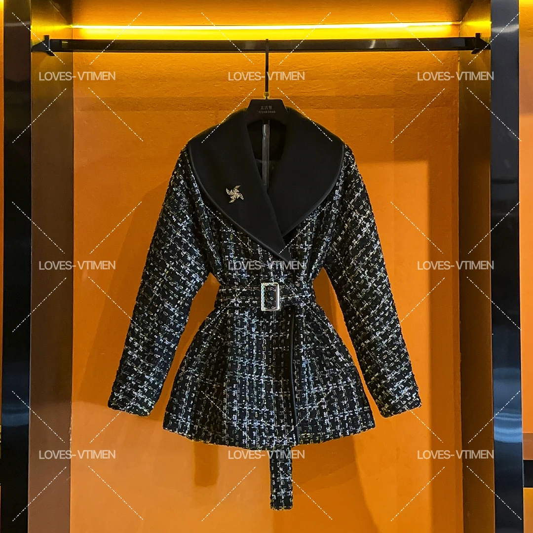 （JOJO）编码1设计轻奢高级感显瘦收腰风衣羽绒服LOVES-A1343