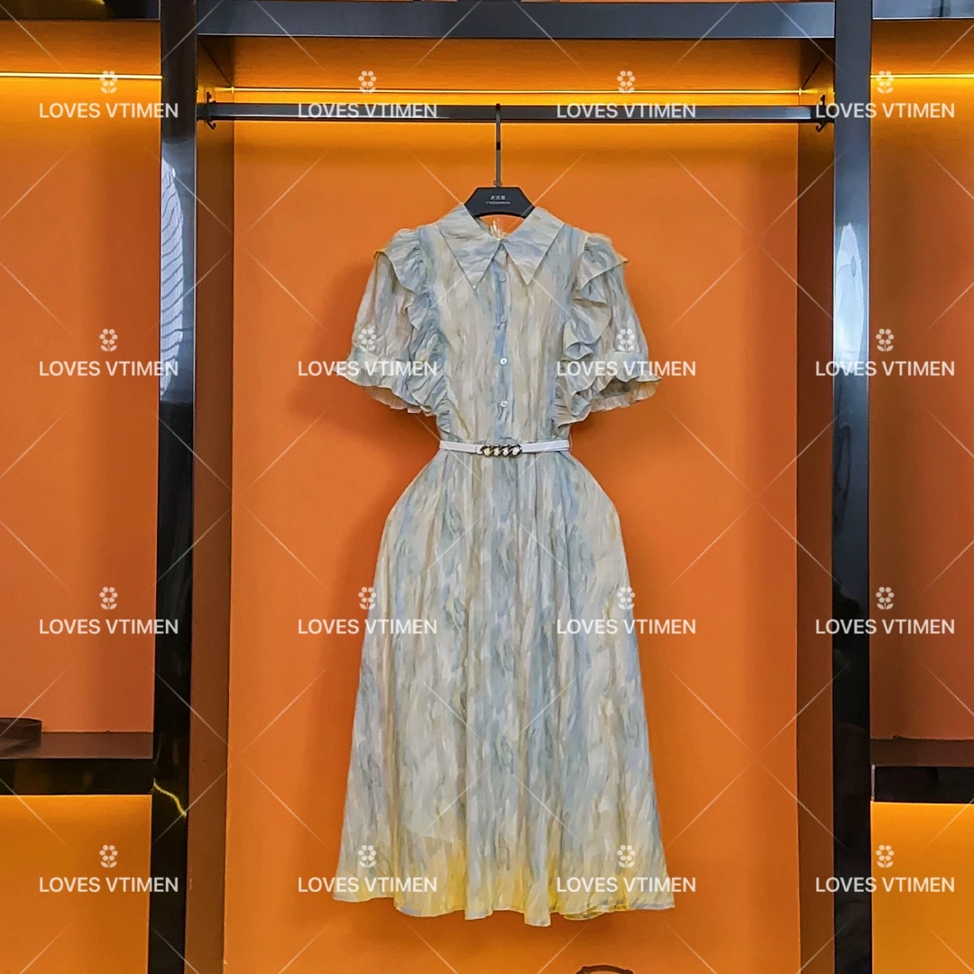 【大鬼专属】编码设计师气质轻奢国风显瘦名媛连衣裙LOVES-A714