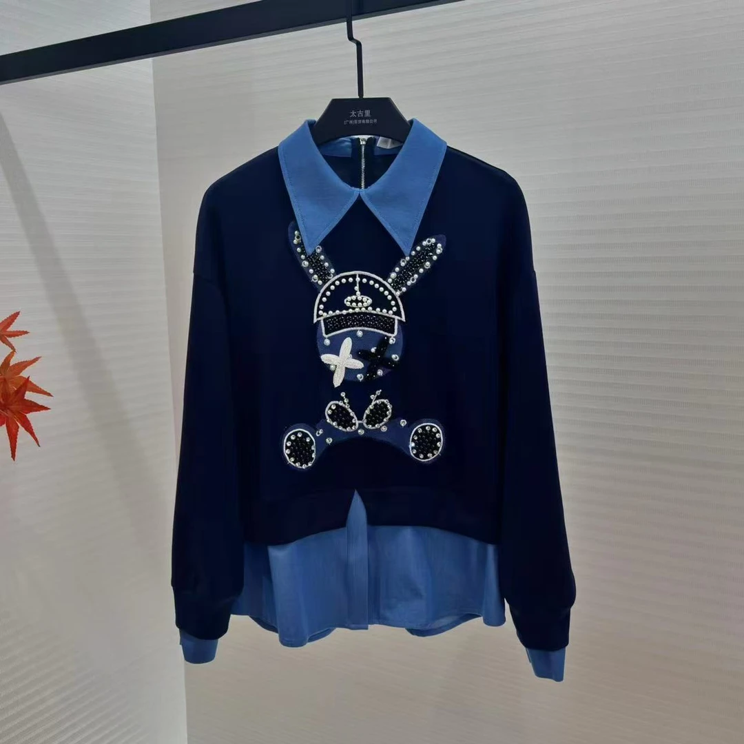 豆豆专属丨潮牌奢品定制慵懒风宽松时尚百搭休闲卫衣JC-A1979