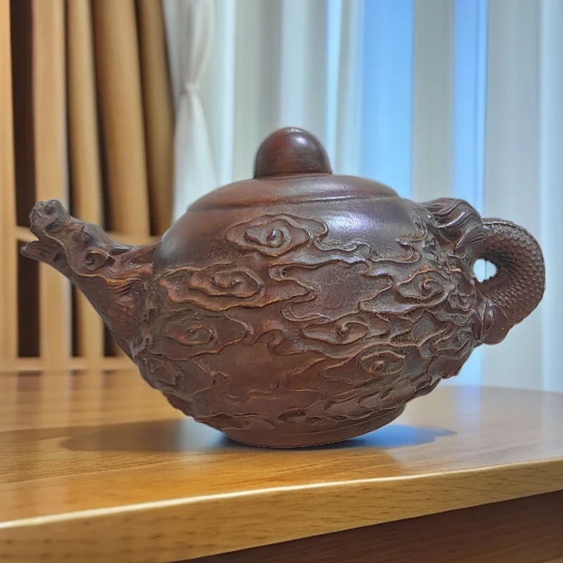 小叶黄杨仿古龙壶小把件