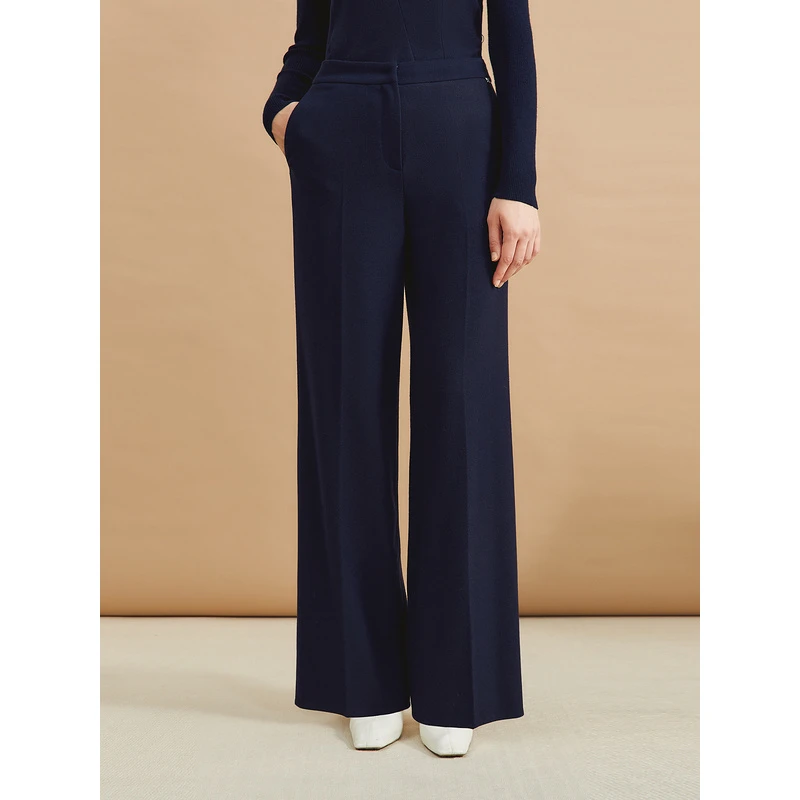 YINER音儿专选2024冬季新款阔腿高腰舒适百搭款休闲裤8C64520086