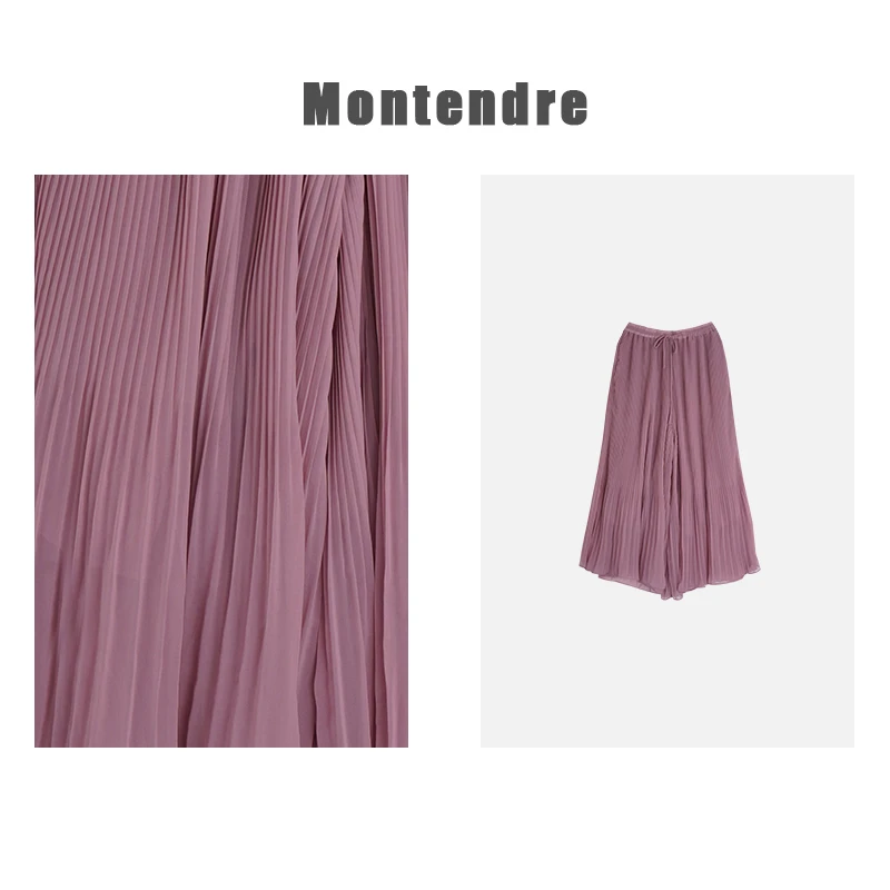 【Yumiko】日系品牌 夏季新款 C 设计感气质百搭垂感修身百褶裙裤