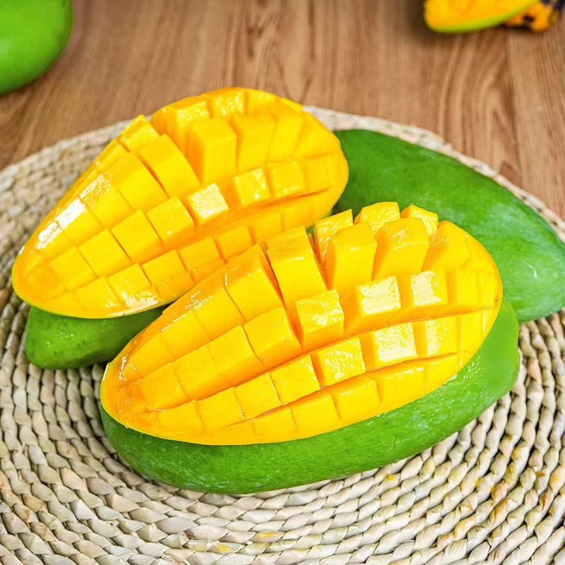 大青芒青皮金煌芒应季新鲜水果芒果批发产地直发直播批发整箱包邮