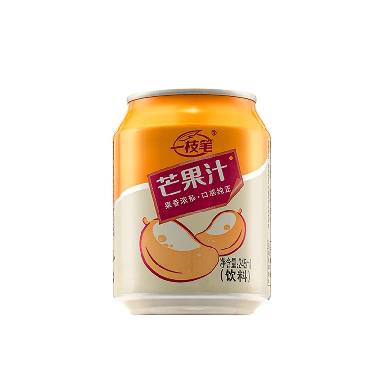 一枝笔芒果汁饮料245ML*10罐新鲜芒果味果汁含量40% 整箱特价包邮