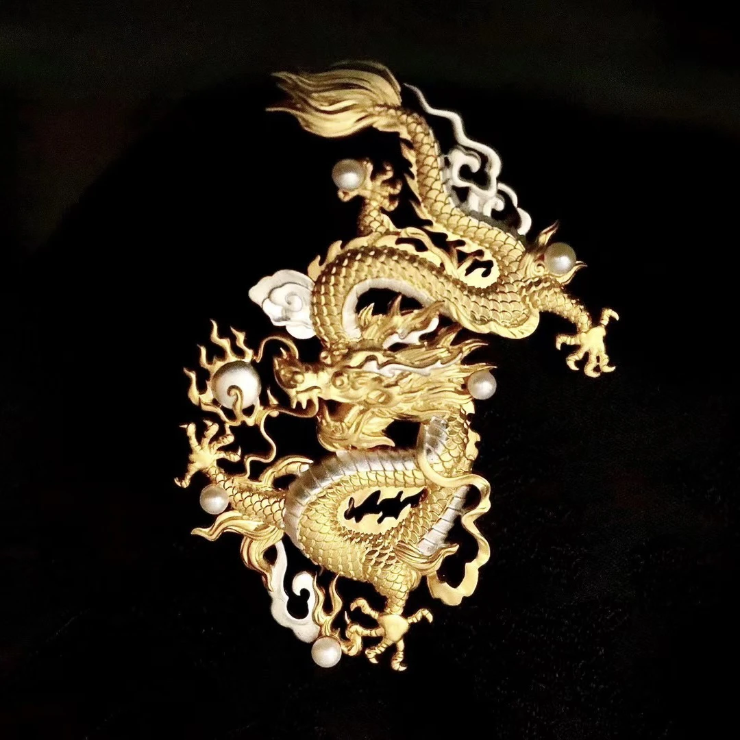 有美一龙·925银淡水珍珠胸针吊坠XRZ