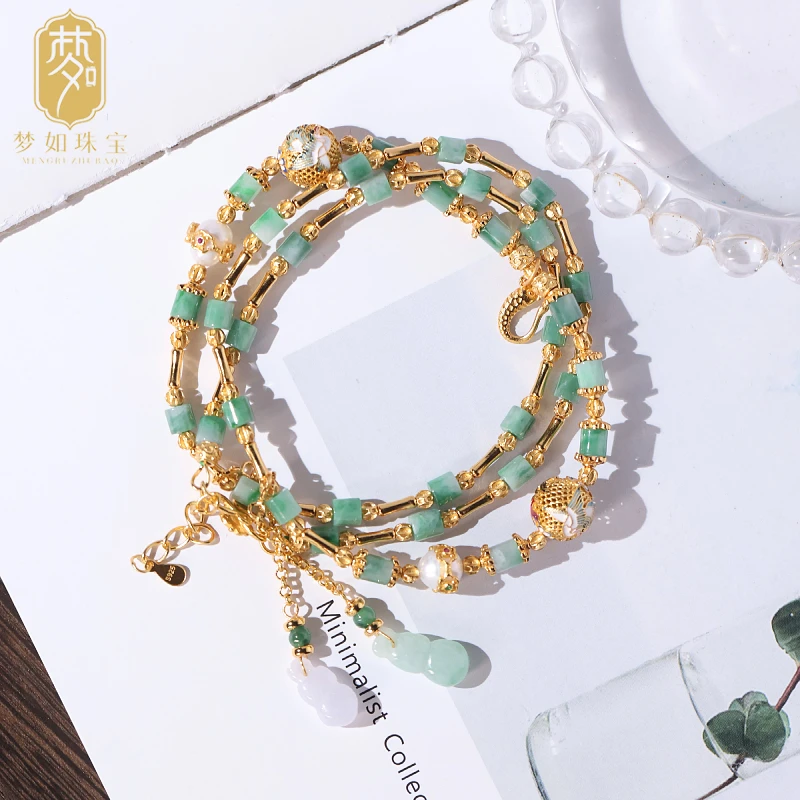 风又起·银镶翡翠葫芦项链SY玉小众珠宝贵气珠宝