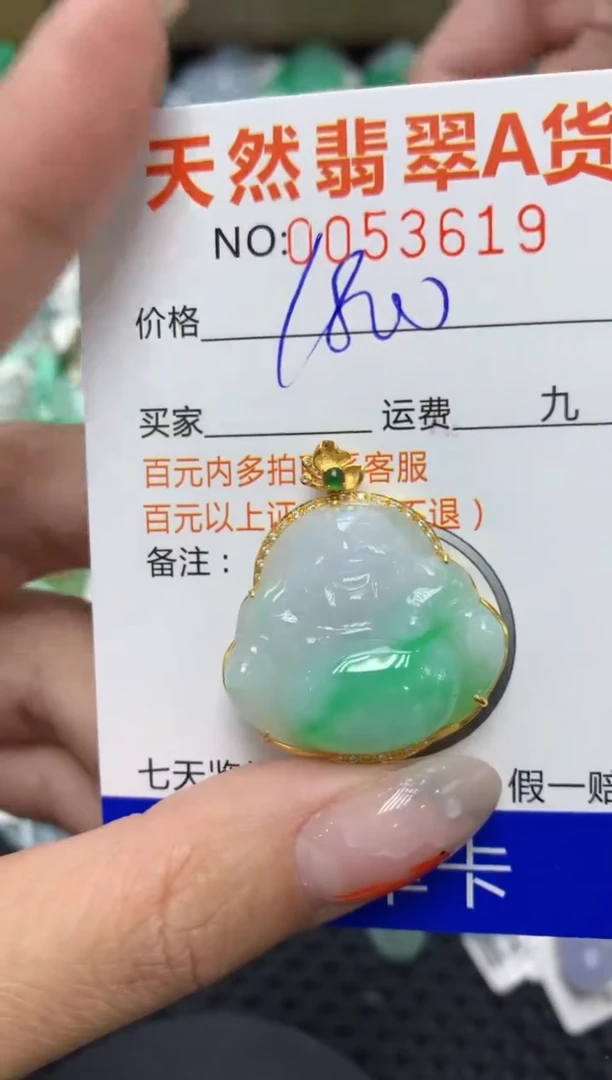 【闪购商品】翡翠颈饰18K金镶嵌111111111