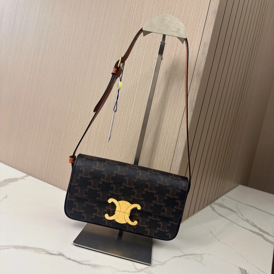 95新  孟溪专属/CELINE赛琳Triomphe凯旋门经典腋下包#9407