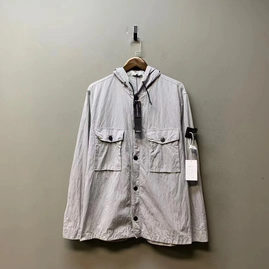 Stone island 石头岛/03327/连帽双口袋工装外套 存放带吊 XL