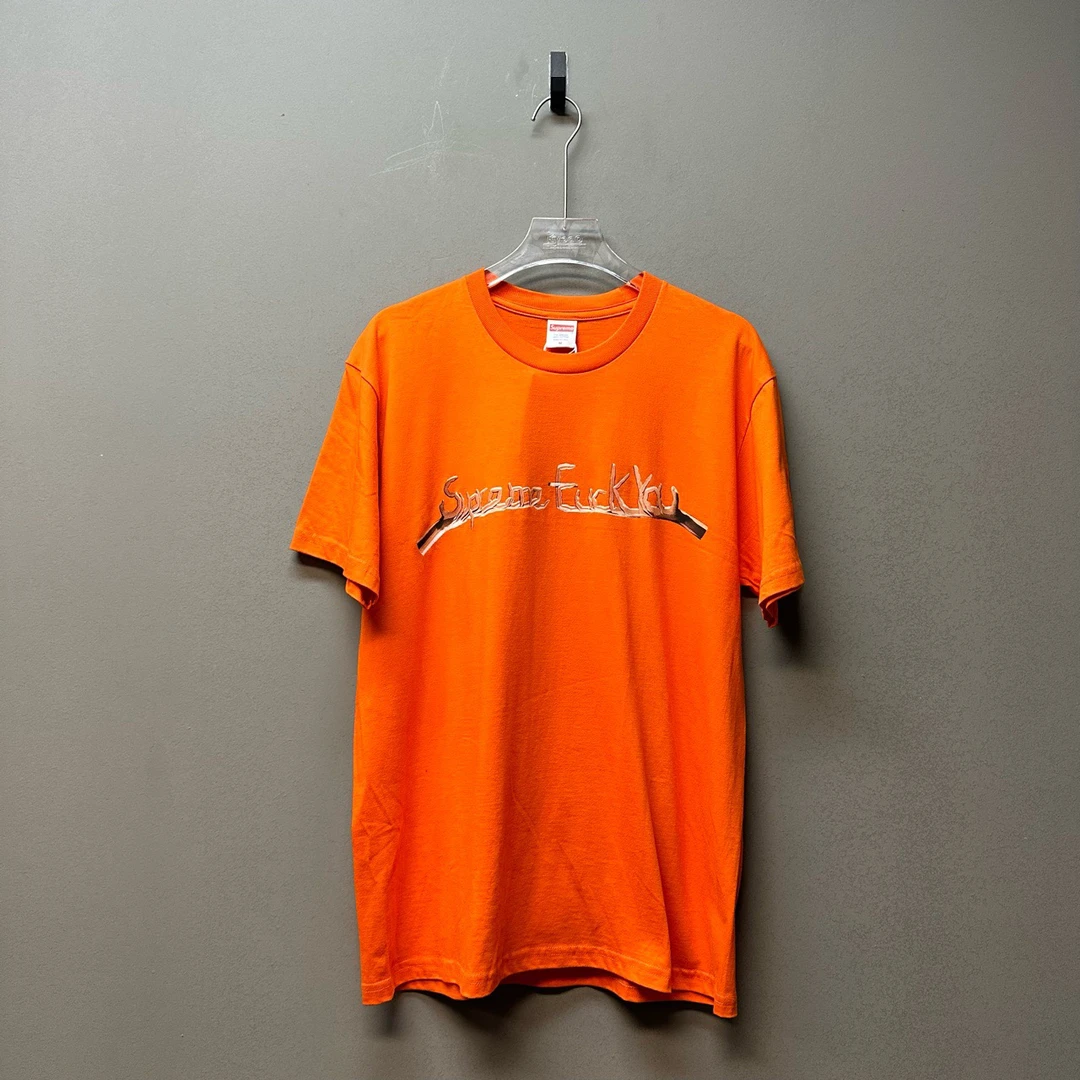 supreme /06269/手指脏话短袖 M 全新带吊
