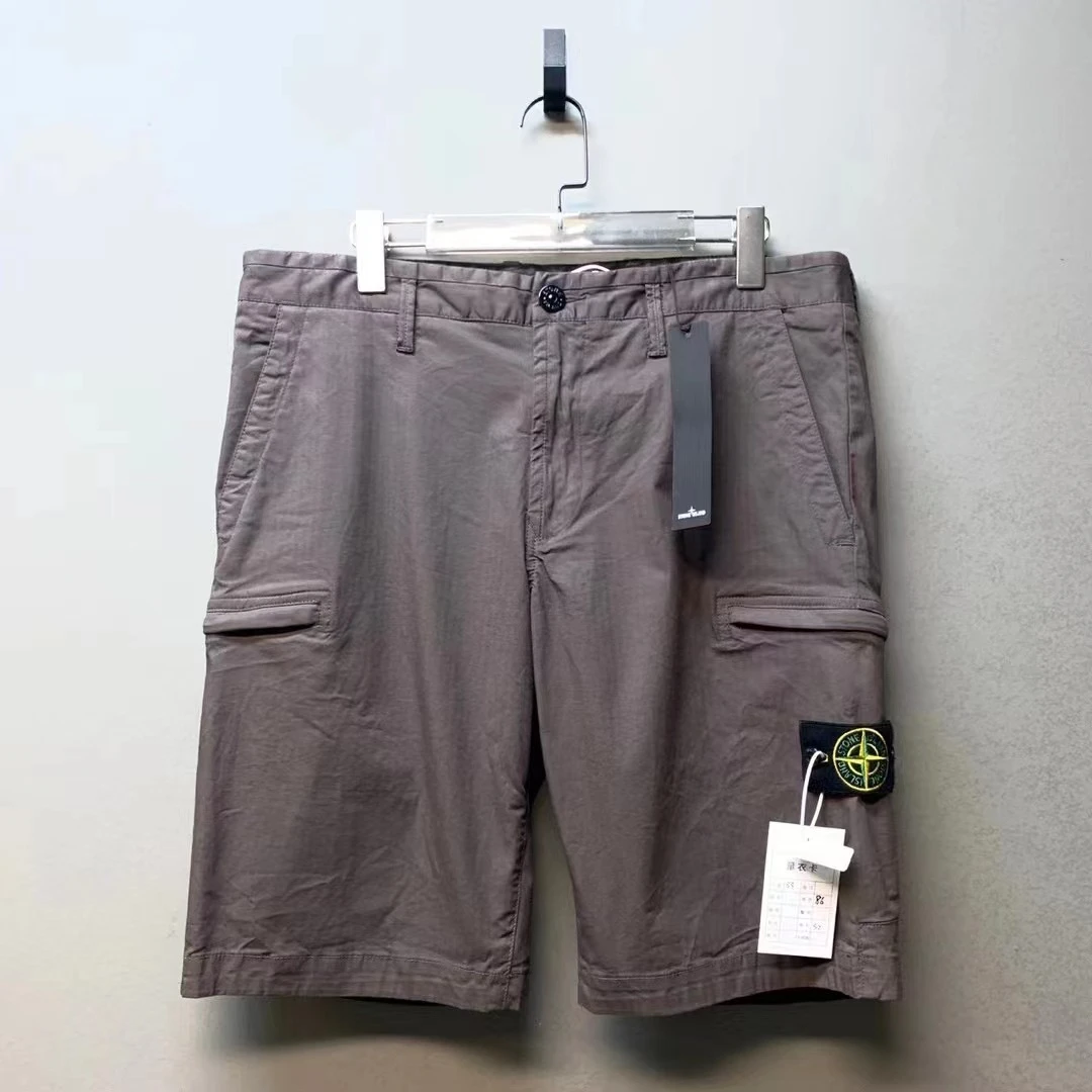 Stone island 石头岛/06419/咖啡色双口袋工装短裤 全新带吊33码