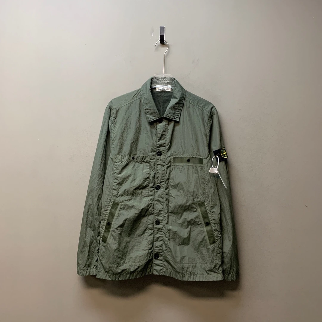 Stone island 石头岛/06748/20泡泡纱金属尼龙外套 新同L码
