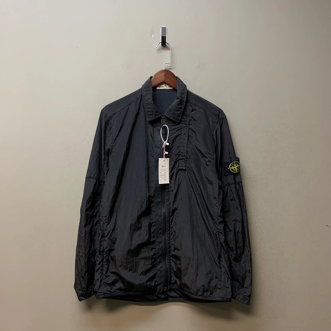 Stone island 石头岛/00539/18fw 金属尼龙 外套 黑色M码 98新