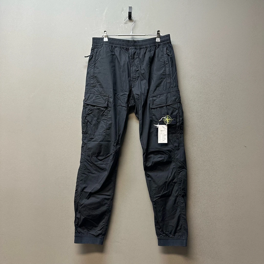 Stone island 石头岛/07024/黑色高价款府绸长裤 33码