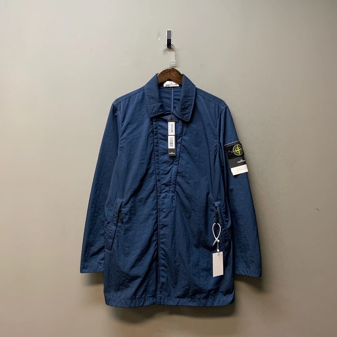 Stone island 石头岛/01798/斜拉链冲锋衣尼龙面料 西服外套M偏大