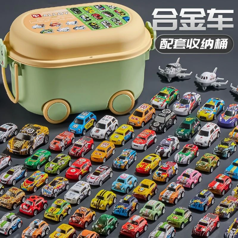 酷塔尔正版儿童合金回力小车惯性回力金属铁皮小汽车男孩生日礼物