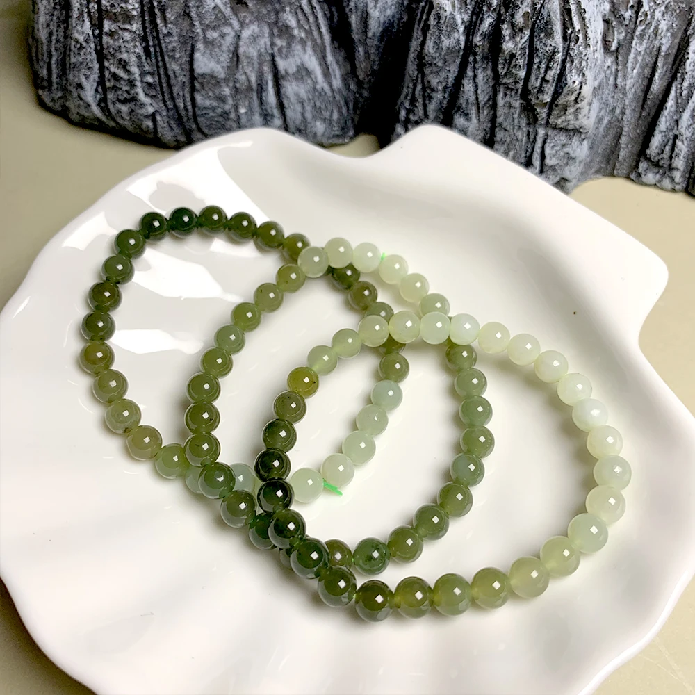 【一一】和田玉手串6805-HJ311S配绳@多样性发其一CP