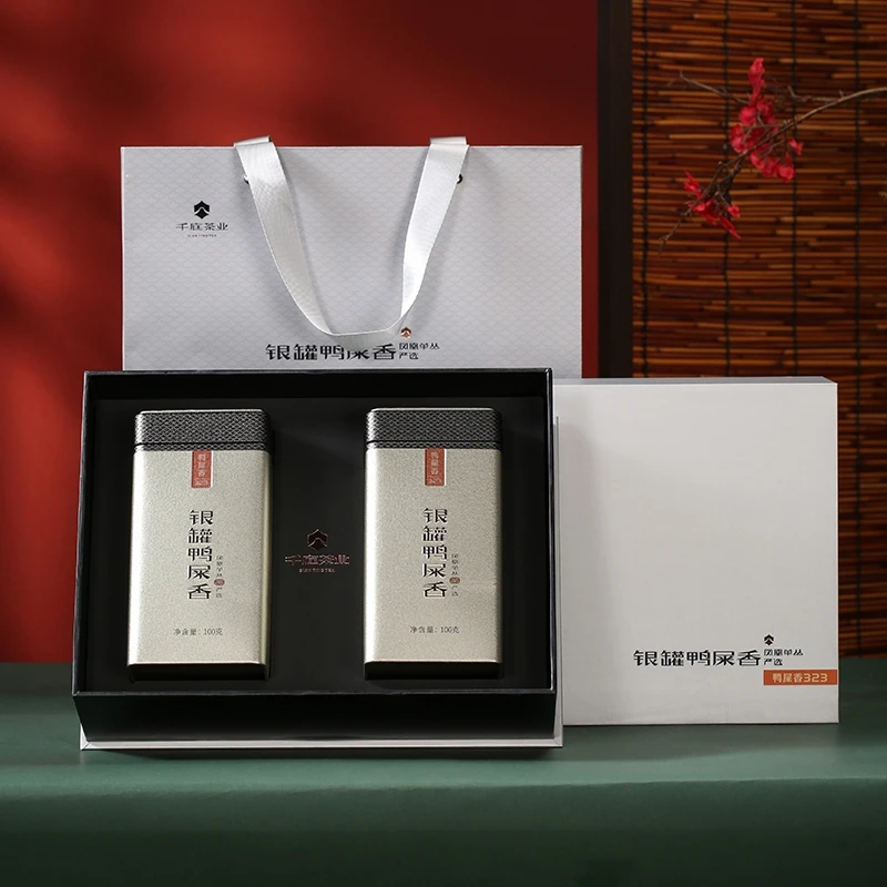 千庭单丛银罐鸭屎香838凤凰单丛蜜兰香 潮州乌岽凤凰单枞礼盒200g